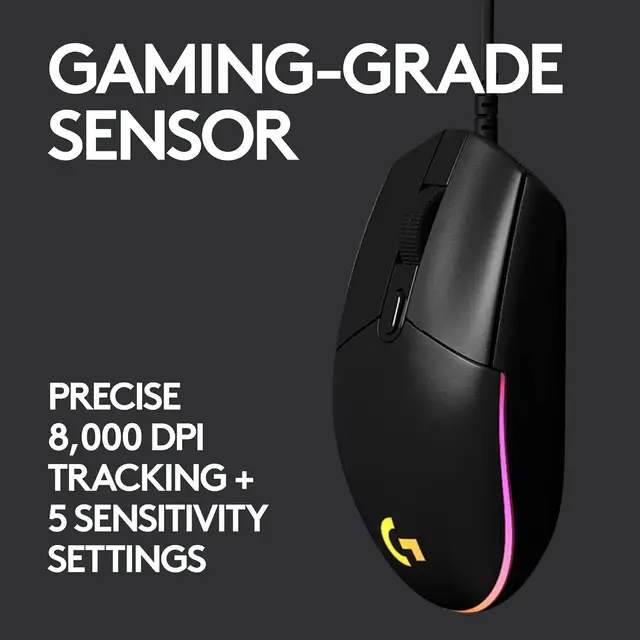 Logitech G102 Gaming Mouse – Lightsync RGB, 6 Buttons 4