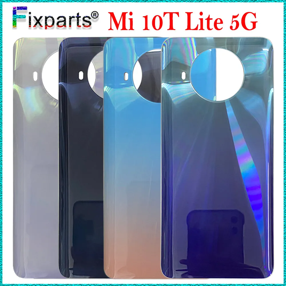 6.67" For Xiaomi Mi 10T Lite 5G Battery Cover Back Glass Panel Rear Housing Case Mi 10T Lite M2007J17G Battery Cover Phone Back Cover Glass Phone Back Cover Glass Battery Cover