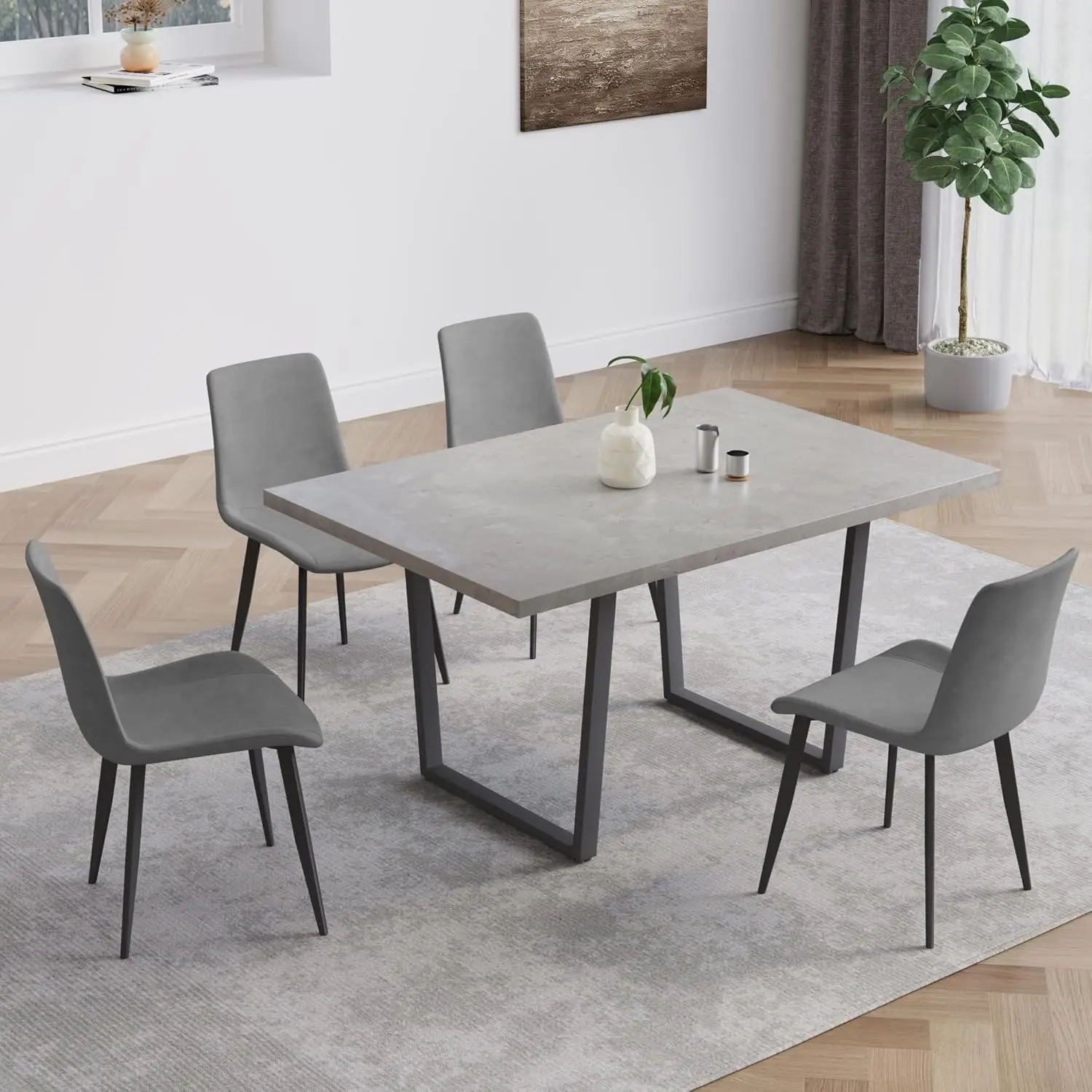 Table 4 Grey Chairs