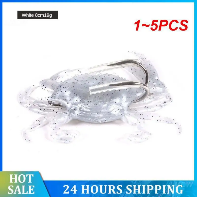 

1 ~ 5 шт. бионическая приманка, мягкая силиконовая наживка в виде краба, рыболовные снасти, приманки для рыбалки, искусственная наживка с двойным крючком