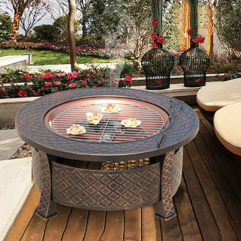 Outdoor Patio Heaters Villa Barbecue Stove Barbecue Table Home Charcoal  Heating Stove Grilled Brazier Camping Firewood Heater - AliExpress