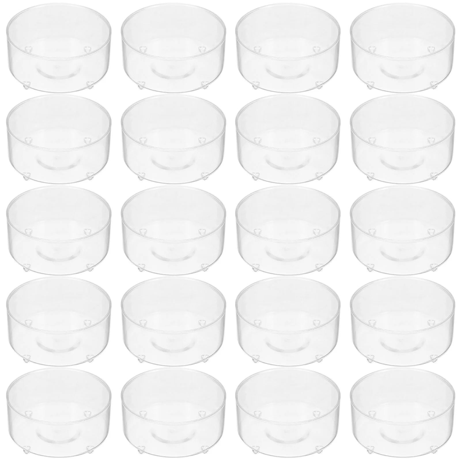 

Sewacc Plastic Candle Cup Candle Making Molds 100Pcs Tea Light Cups Empty Candle Wax Containers Clear Candle Cup Plastic