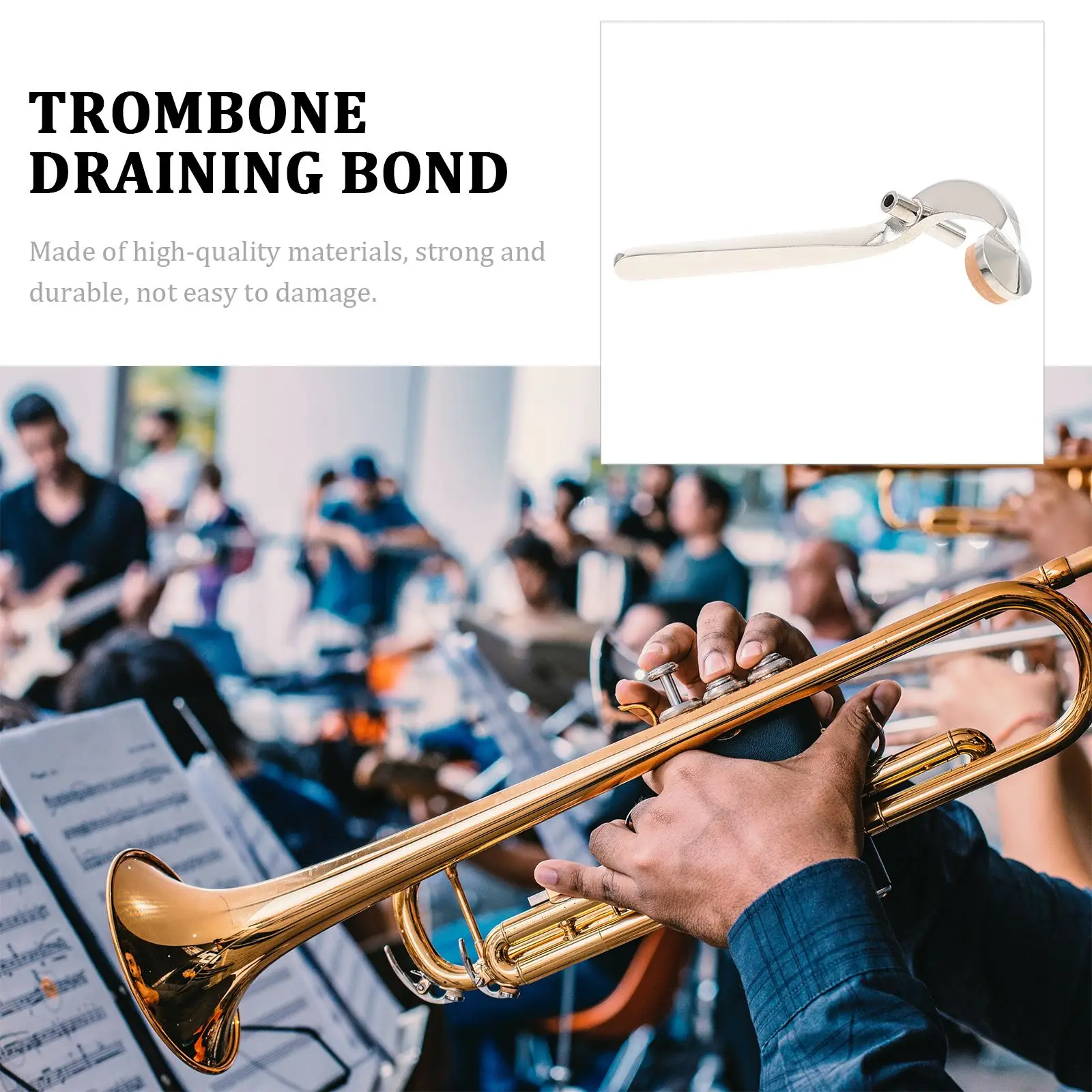 Trombone Watergate Key Bond Cork Pad Drain Clique Bond Fiiting Replacement Musical Instrument Trombone Accessories