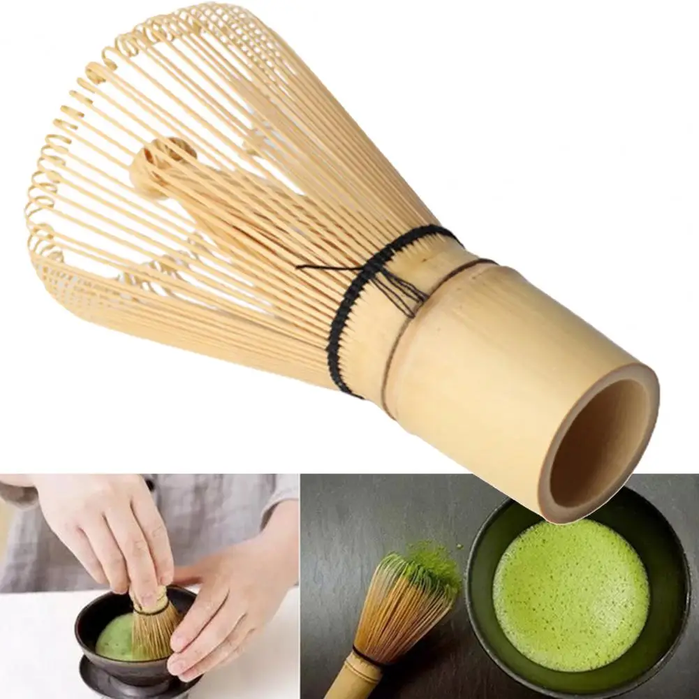 Aeloa Juego de té japonés - Kit de fabricación de matcha de bambú batidor  de bambú de ganchillo Chashaku Batidor de té Matcha