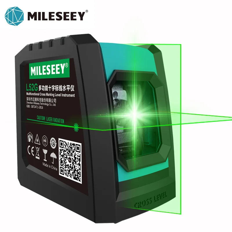 MiLESEEY Laser Level 2 Lines L52G Green Nivel Laser 360&deg; Leveling laser L6 laser level