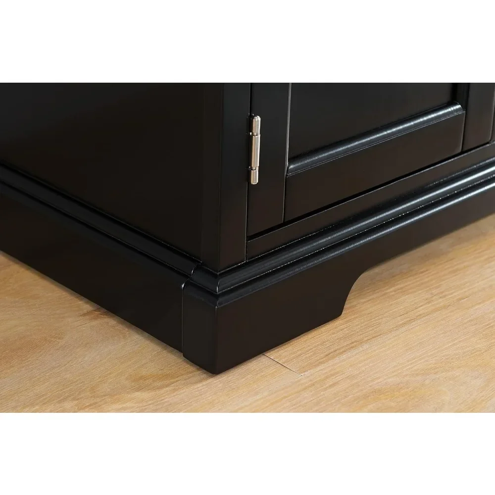 Leick Home Riley Holliday Corner 65" TV's, 56", Black 4