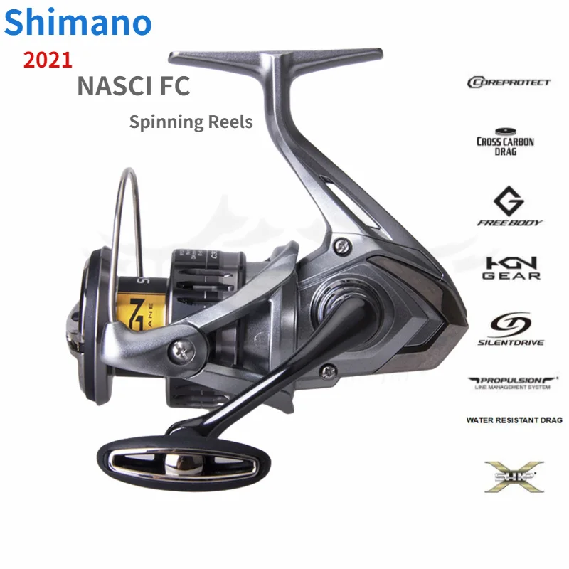 2021 Shimano NASCI FC 500 C2000 2500 2500HG 2500SHG C3000 C3000HG 4000 4000XG  C5000XG Spining Fishing Reel Saltwater Fishing - AliExpress