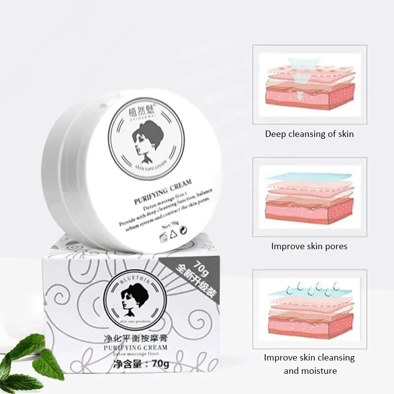Moisturizing Facial Cream Remove Fine Line Balance Facial Massage Cream Mild Skin Care Slimming Face Shrinking Pore 70g