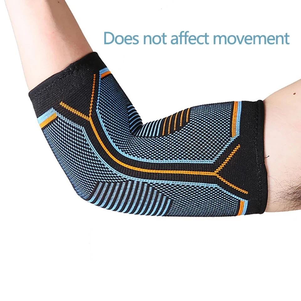 LOOGDEEL 1Pcs Sports Knit Elbow Brace Weightlifting Compression Support Reduce Tennis Golfers Elbow Golfers Pain Relief