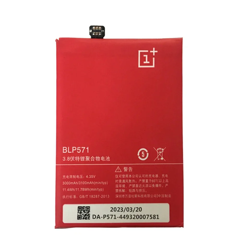 Original  BLP571 Battery For Oneplus 1 One Plus 1 Li-ion Battery High Capacity 3000mAh Replacement Mobile Phone Battery