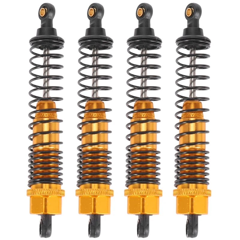 

4PCS Shock Absorber 108Mm Aluminum Alloy,Front Rear Assembled Spring Damper Suspension For 1/10 HSP RC Cars