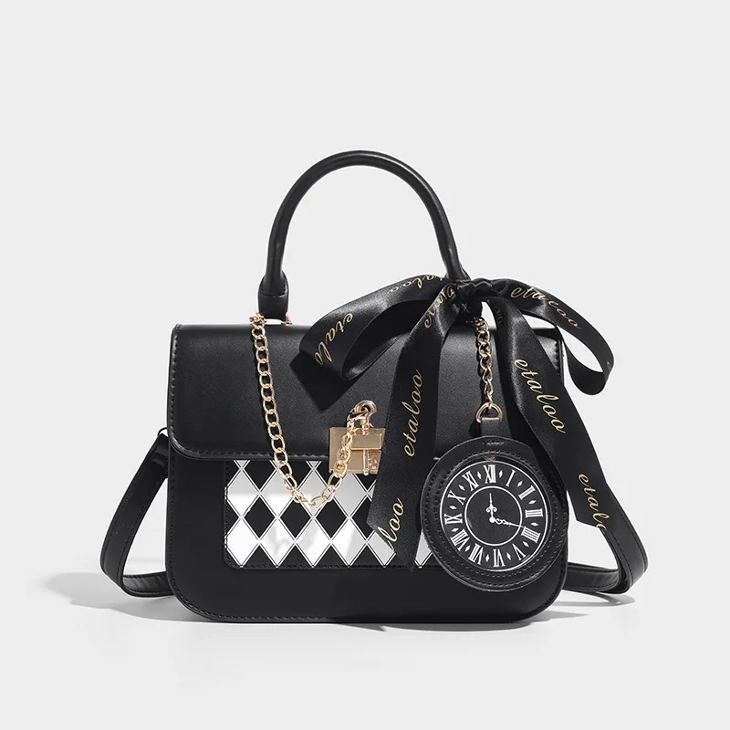 Fashion anime shoulder bag lightweight acrylic brooch display stand JK fashion daily use and collection