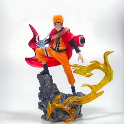 Naruto PVC Handcrafted Ninja Pain GK Statue - Anime Character Collectible Desktop Ornament Doll Gift (C)