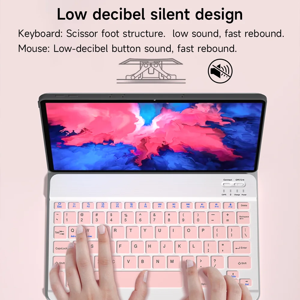 Bluetooth Keyboard For Xiaomi Huawei Samsung Ultra thin Portable Ultra Thin Spanish Portugal French USB For iOS Android Windows