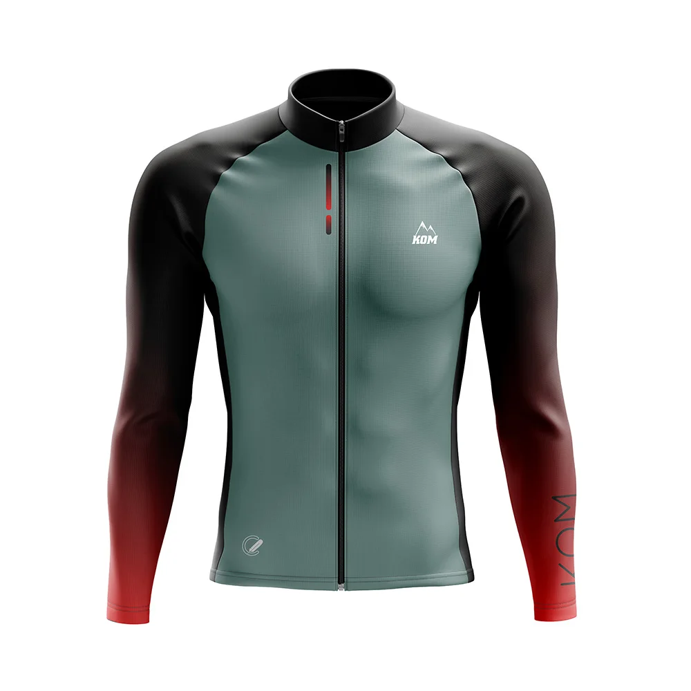 New Tops Kom Sportwear Winter Maillot Cycling Long Sleeve Jackets Bicycle Thermal Fleece Jerseys Ciclismo Mtb Warm Clothing