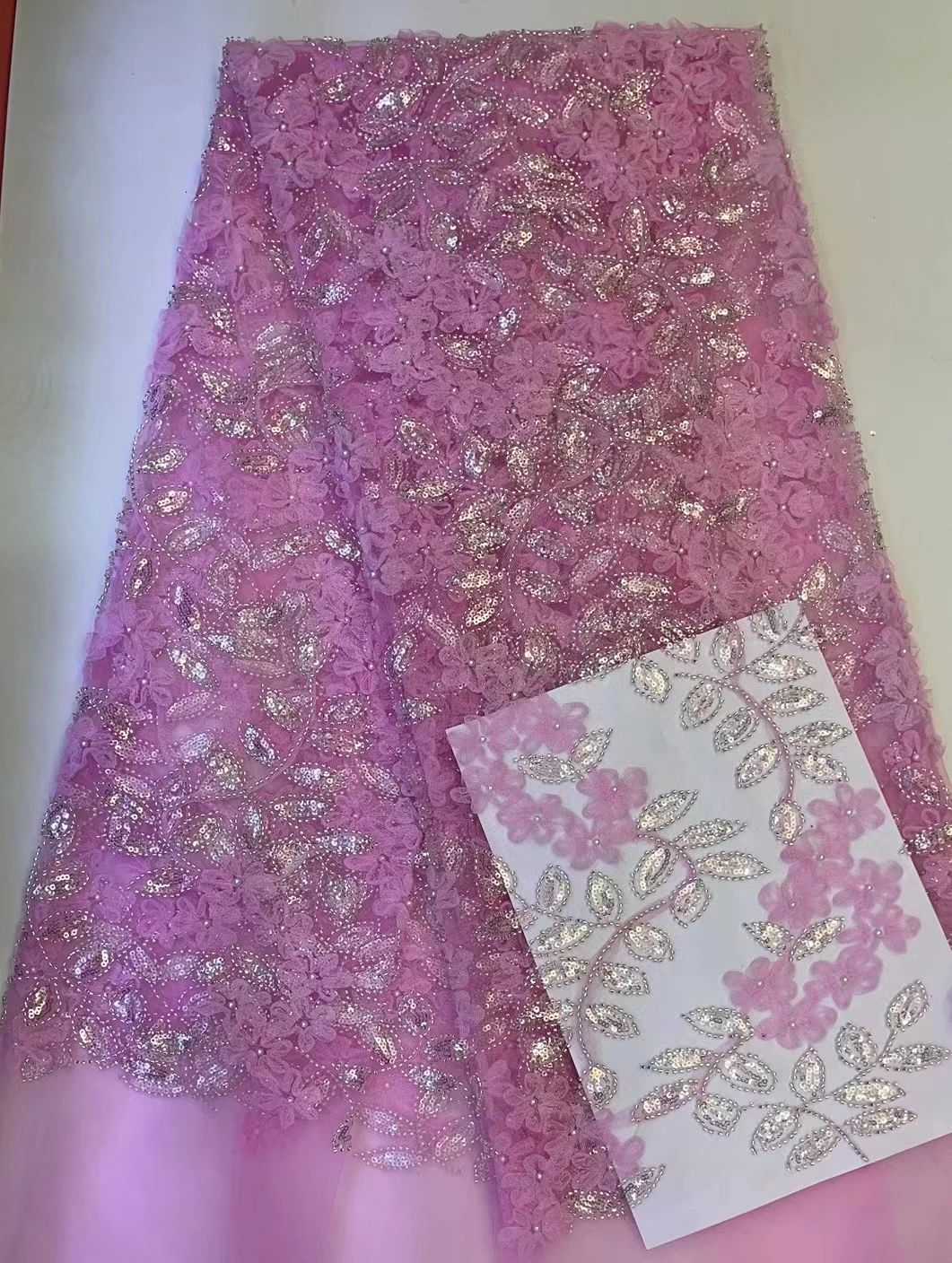 

Новая Изысканная 3D кружевная вышитая ткань, Нигерия бисер тюбик блестки модное милое платье сказочное платье Ткань для шитья