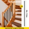 VEVOR Deck Balusters Metal Deck Spindles 16/10/26/51 Pack 44 /32.25 inch Iron Stair Railing Building & Hardware Home & Garden 6