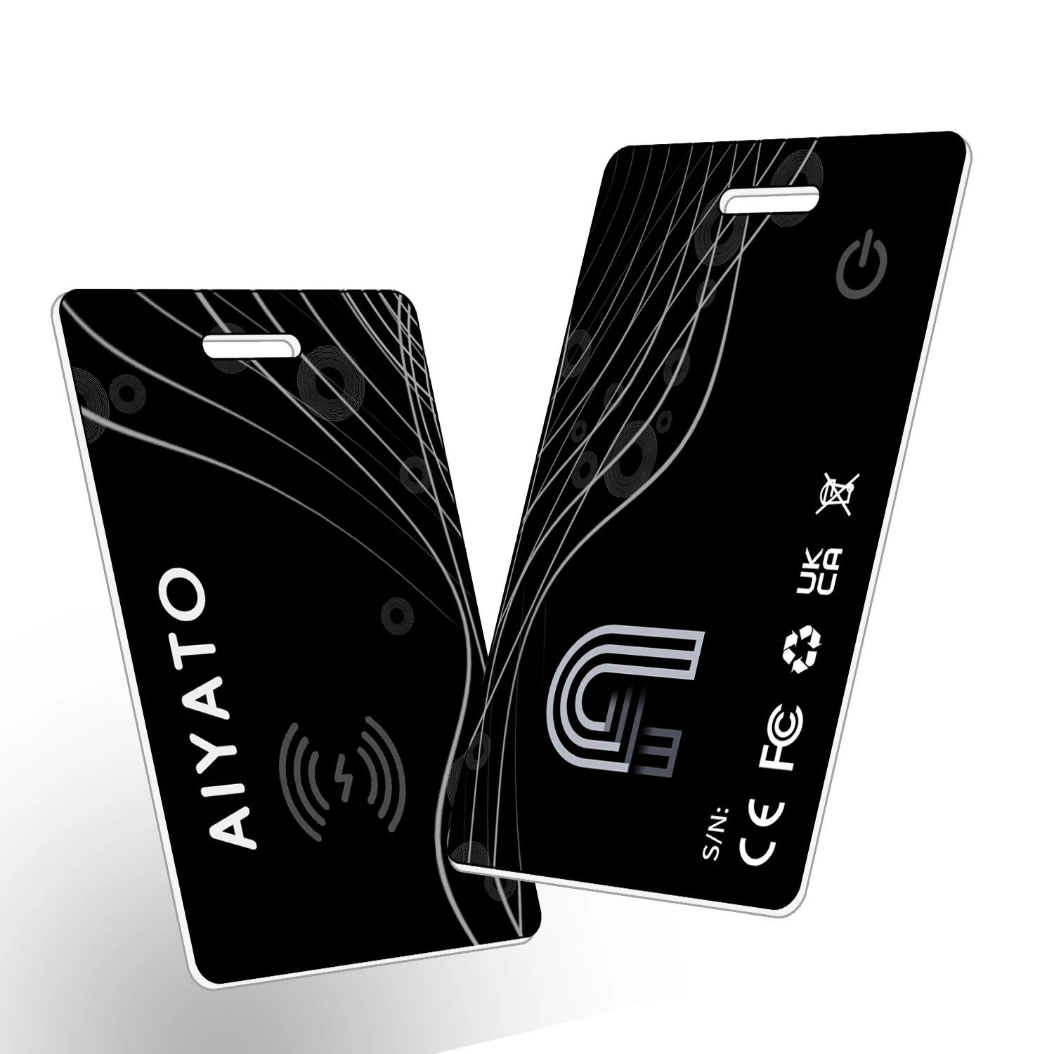 Bluetooth Smart Wallet Tracker Card 3mm Ultra-Slim IP68 Waterproof Wireless Charging Item Tracker Work with Apple Find My, anti lost tracker,bluetooth tracker,bluetooth finder,wallet tracker