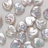 White Heart Shaped Natural Freshwater Baroque Pearl Loose Beaded for Jewelry Making Necklace Earrings 2A 3A 4A Quality 담수진주 3