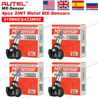 4pcs Autel 2IN1 MX-Sensor Dual Frequency 315MHz + 433MHz OE-Level Universal Programmable TPMS Sensors for Tire Pressure TS508WF 1