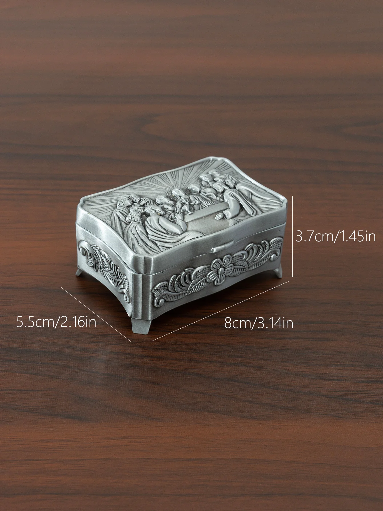 European retro metal crafts Last Supper jewelry storage box creative storage jewelry gift collection box relic mini storage boxes