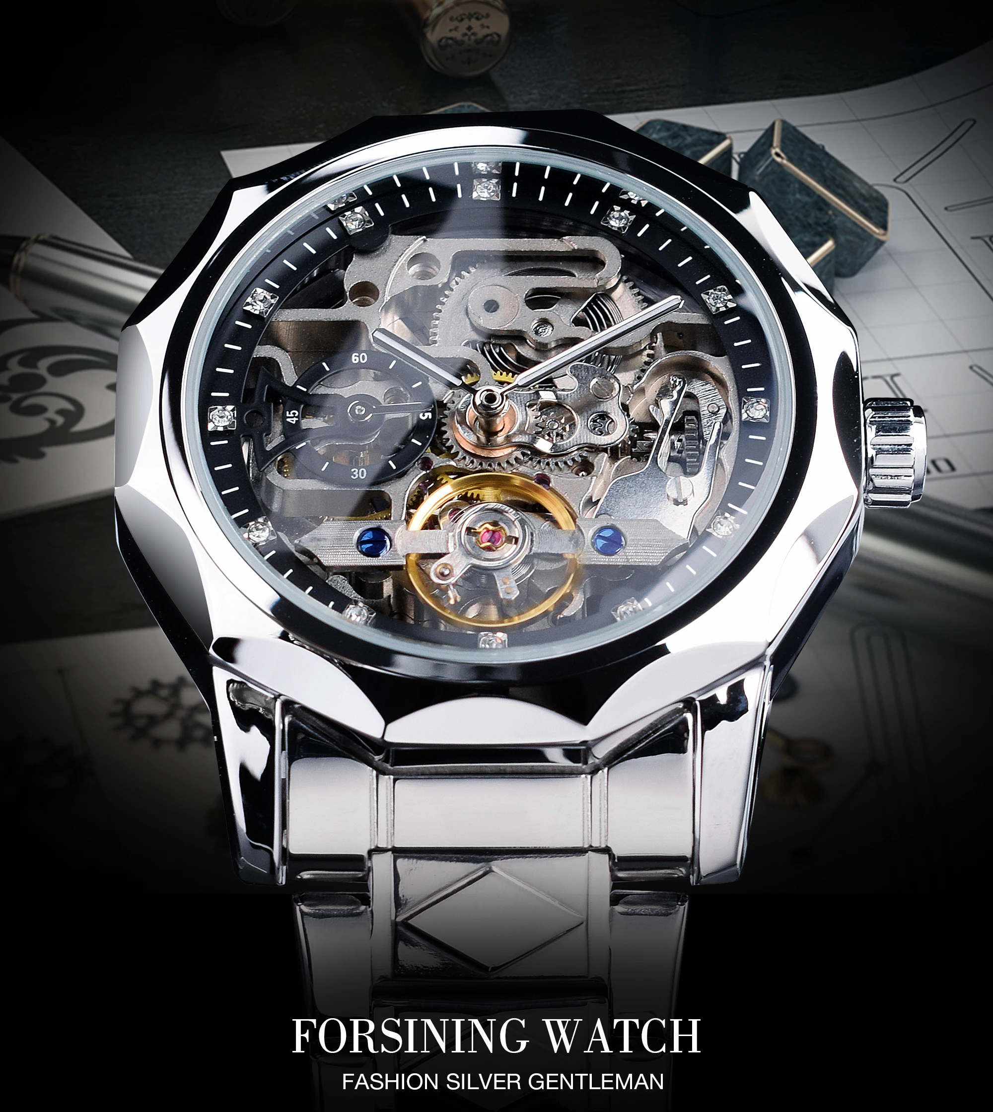 Forsining GMT1238 Automatic Watch description image