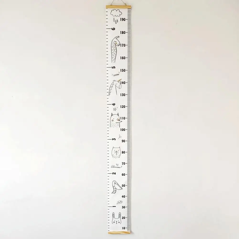Kids Growth Chart Cartoon Animal Height Chart Children's Growth Wall Hanging with Cartoon for Boys for Bedroom Boys