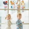 Make A Wind Chime 12 Pack Kids Spring Crafts For Kids Kids Spring Projects Unfinished Wooden Coloring Ornaments Create Cat 2