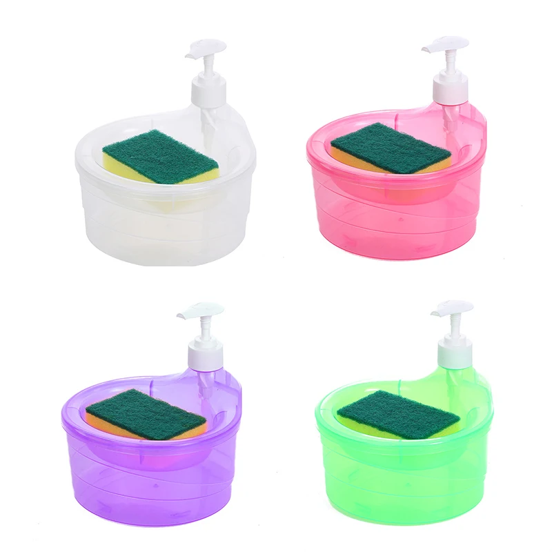 Dishwashing Liquid Automatic Dispenser Portable Soap Liquid Box Kitchen Detergent Press Sponge Soap Kitchen Tools Soap liquid box pressing soap liquid box soap dispenser