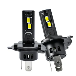 High - Performance H4 LED Headlight Bulbs - 6500K Cold White, CANBUS, 7035 Chip, 12V, Fog & Headlight Replacement (Plug and Play)