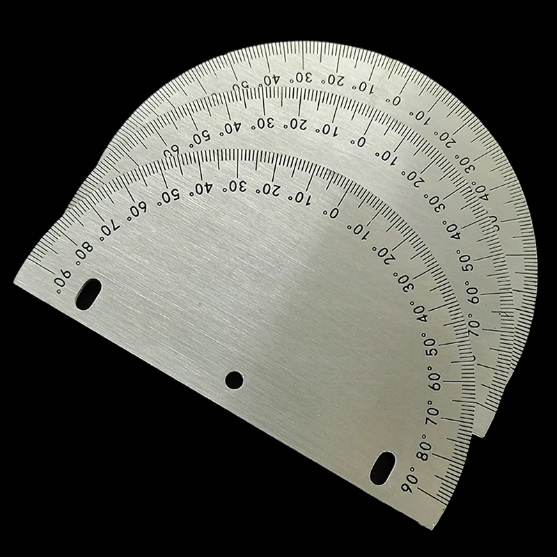 1 조각 반원형 다이얼 스테인레스 스틸 각도 다이얼 180도 각도기 원형 액세서리 100MM 200MM 측정 도구