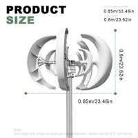 Turbine éolienne avec contrôleur MPPT gratuit, 3000W, 12V, 24V, 48V, système hors réseau, long panneau solaire, énergie gratuite, 220V pour la maison 6