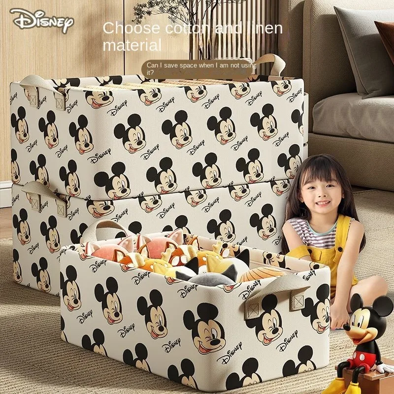

New Disney Storage Bag Kawaii Mickey Cute Anime Home Clothing Moisture Proof Environmental Protection Large Capacity Storage Bag