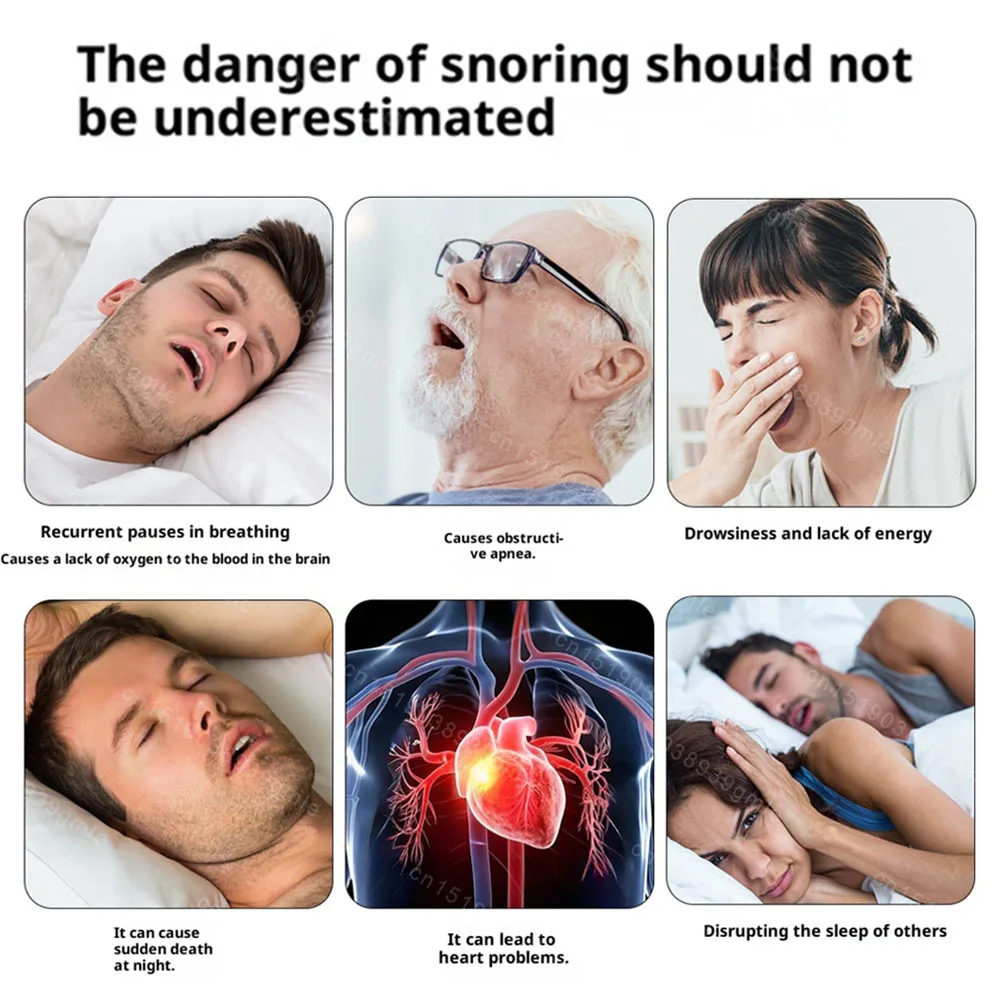 Smart Ems Anti Snoring Device Sleep Well Adult Home Hanging Ear Pulse Stimulator for Sleep Apnea Aid Stop Snore Noise Reduction