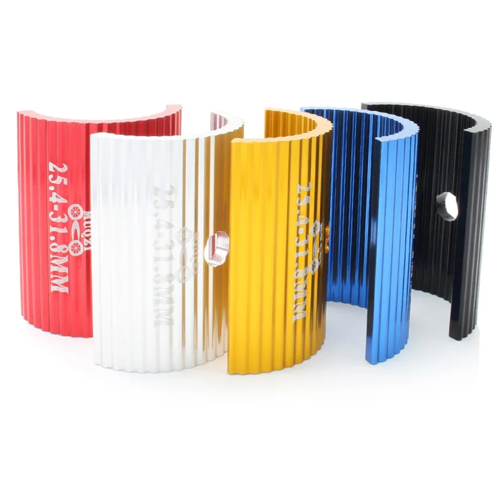 Bicycle Handlebar Shim Adapter Aluminum Bike Handlebar Stem Spacer Conversion 25.4-31.8mm/31.8-35mm Bike Bar Bore Adjuster Adapt