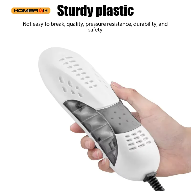HOMEFISH Dryer and Deodorizer for Shoes with Heat, UV, and Dehumidifier