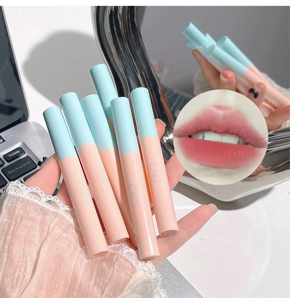 Description Picture 4 of itemLip Gloss Pack Set Make-Up For Women Liquid Lipstick Long-Lasting Nonstick Cup Peach Matte Finish Lip Gloss Resistant To Fading