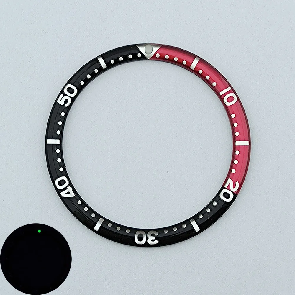 알루미늄 GMT 시계 삽입 베젤, 발광 베젤, 40mm SUB 케이스 시계 액세서리 수리 도구용 플랫, 38mm
