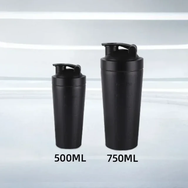 500/750ml Shakers Bottle Protein Powde Sports Stainless Steel Shaker Bottle  Shakers Fitness Water Bottle Cup Mixer Gym Shakers - AliExpress