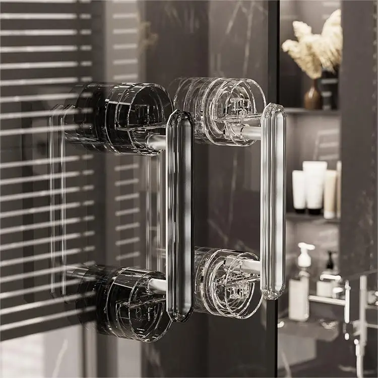 Powerful Suction Cup Glass Mirror Door Handle Doorknob Wardrobe Glass Door Window Bathroom Sliding Door Handle