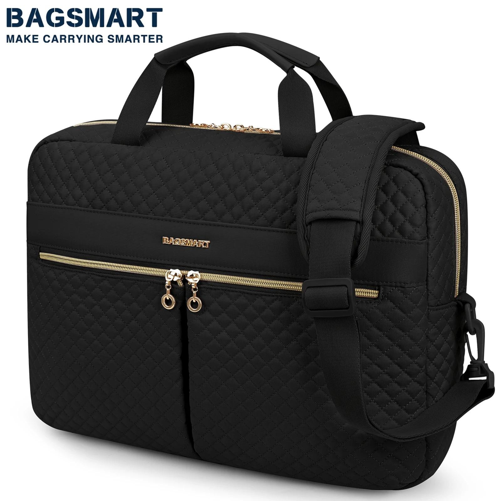 Bagsmart 15.6 Polegada Grande Bolsa do Portátil Case Maleta para as Mulheres Bolsa de Ombro Notebook Bolsa de Viagem de Escritório Bolsa de Computador de Negócios