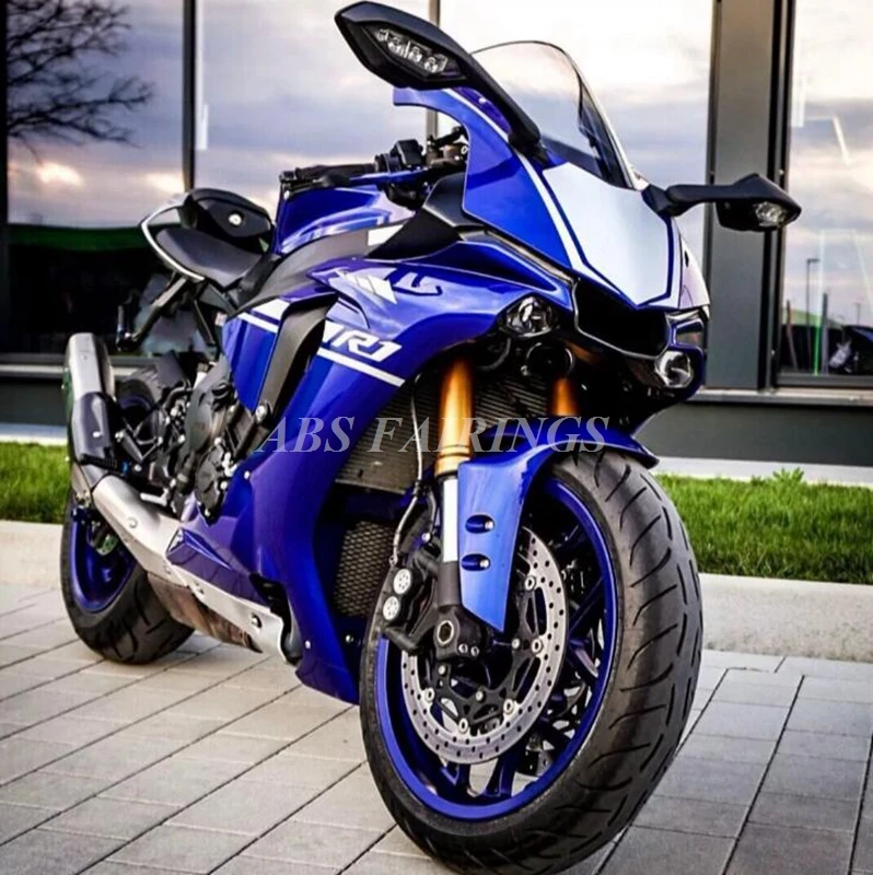 

4Gifts New ABS Motorcycle Fairings Kit Fit For YAMAHA YZF - R1 2015 2016 2017 2018 15 16 17 18 Bodywork Set Custom Blue