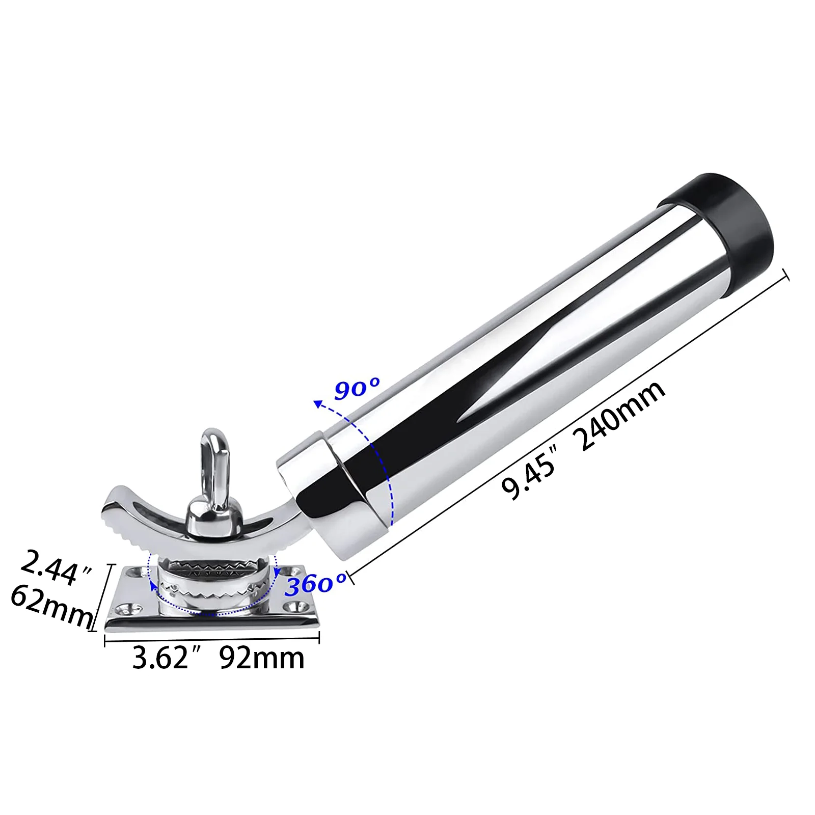 fishing rod holders for cats Outcast Fish Cat Holder This 24x8x10 assembled rack is made from thick starboard marine grade plastic Black Cat Premium Stainless Steel