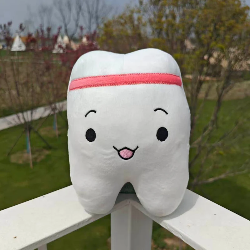 20CM 시뮬레이션 치아 플러시 베개 부드러운 봉제 치약 튜브 장난감 어린이 생일 선물 보육원 방 장식 치과 테마