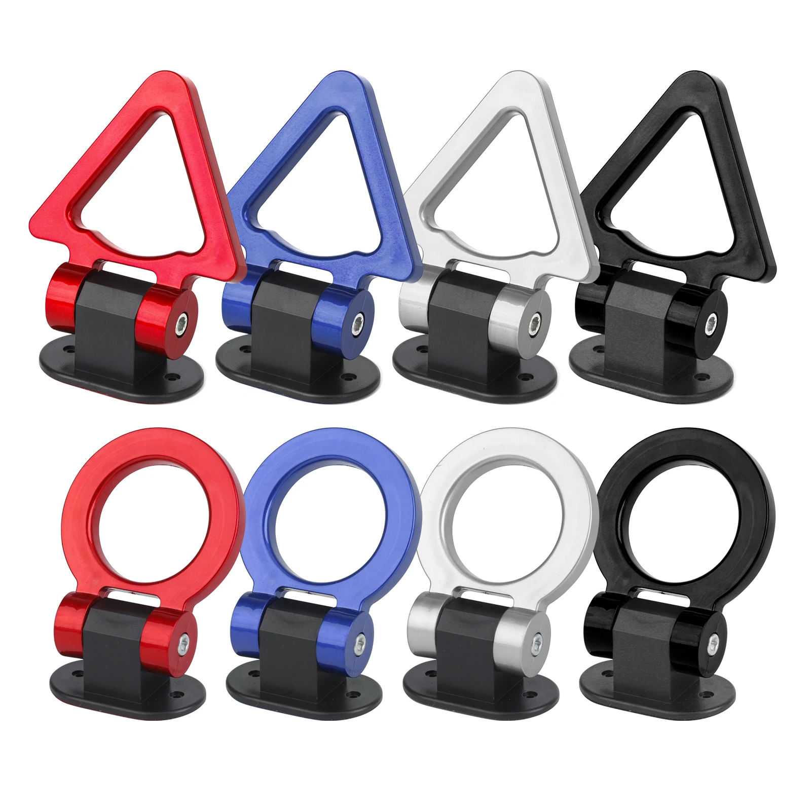 Trailer Hook Sticker JDM Universal Car Styling Sticker Tralier Tow Hook Kit ABS Simulation Racing Bumper 37