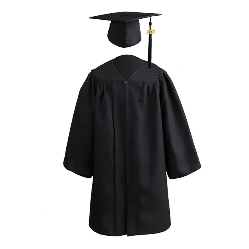 Kids Graduation Cap Gown Kindergarten Children Toddler Graduation Clothing Suit Primary Cap Gown Ceremony Outfit