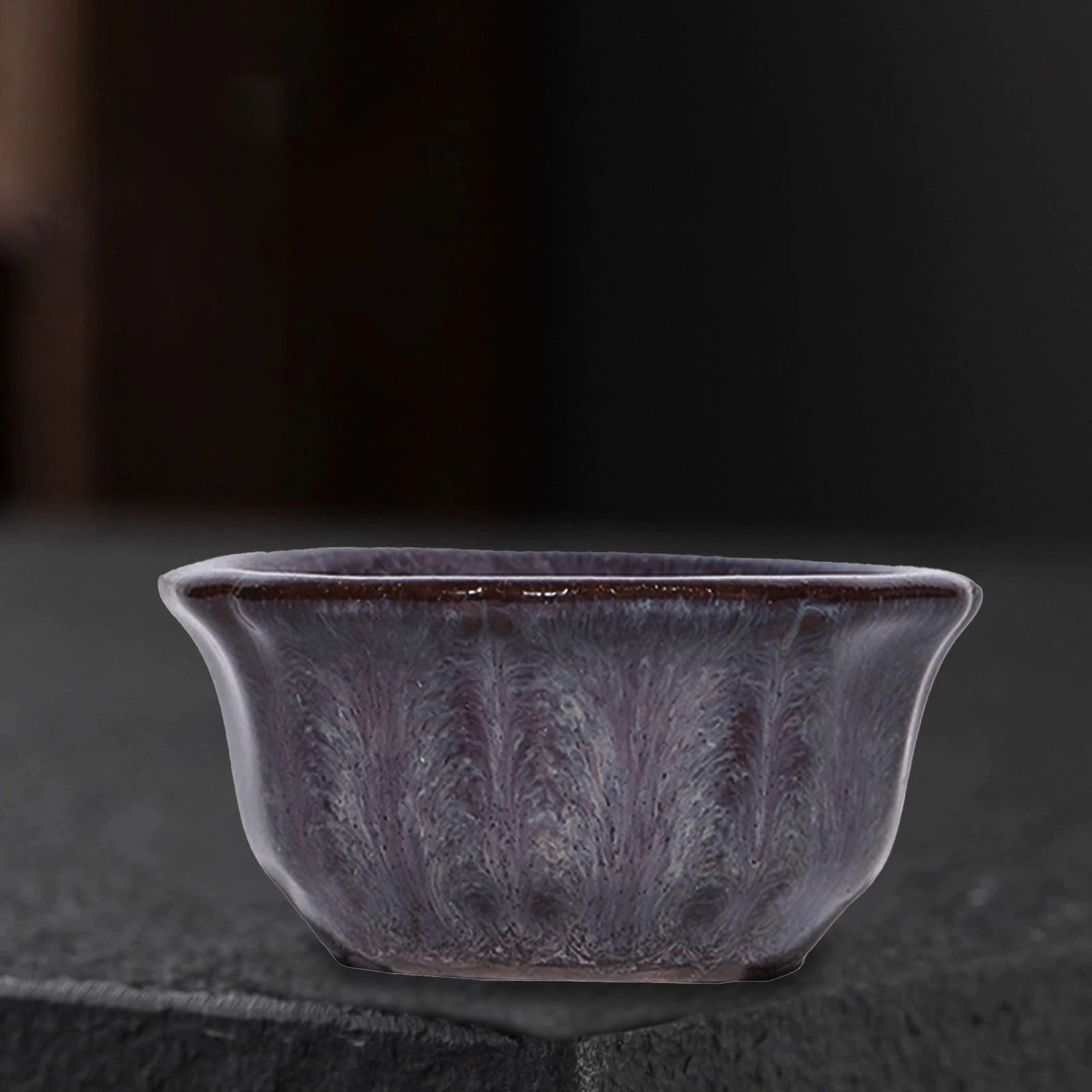 Decorative Mini Ceramic Succulent Planter with Breathable Design
