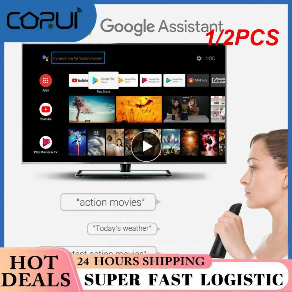 

1/2PCS Mecool Remote Control Voice Control Air Mouse Gyroscope Replacement for Mecool TV Box
