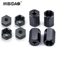 MIBIDAO 4Pcs 5mm to 7mm/12mm Hex Wheel Hub Adapters Conversion for Axial SCX24 1/24 Wheels on WPL D12 1/10 RC Car Upgrade Parts 1