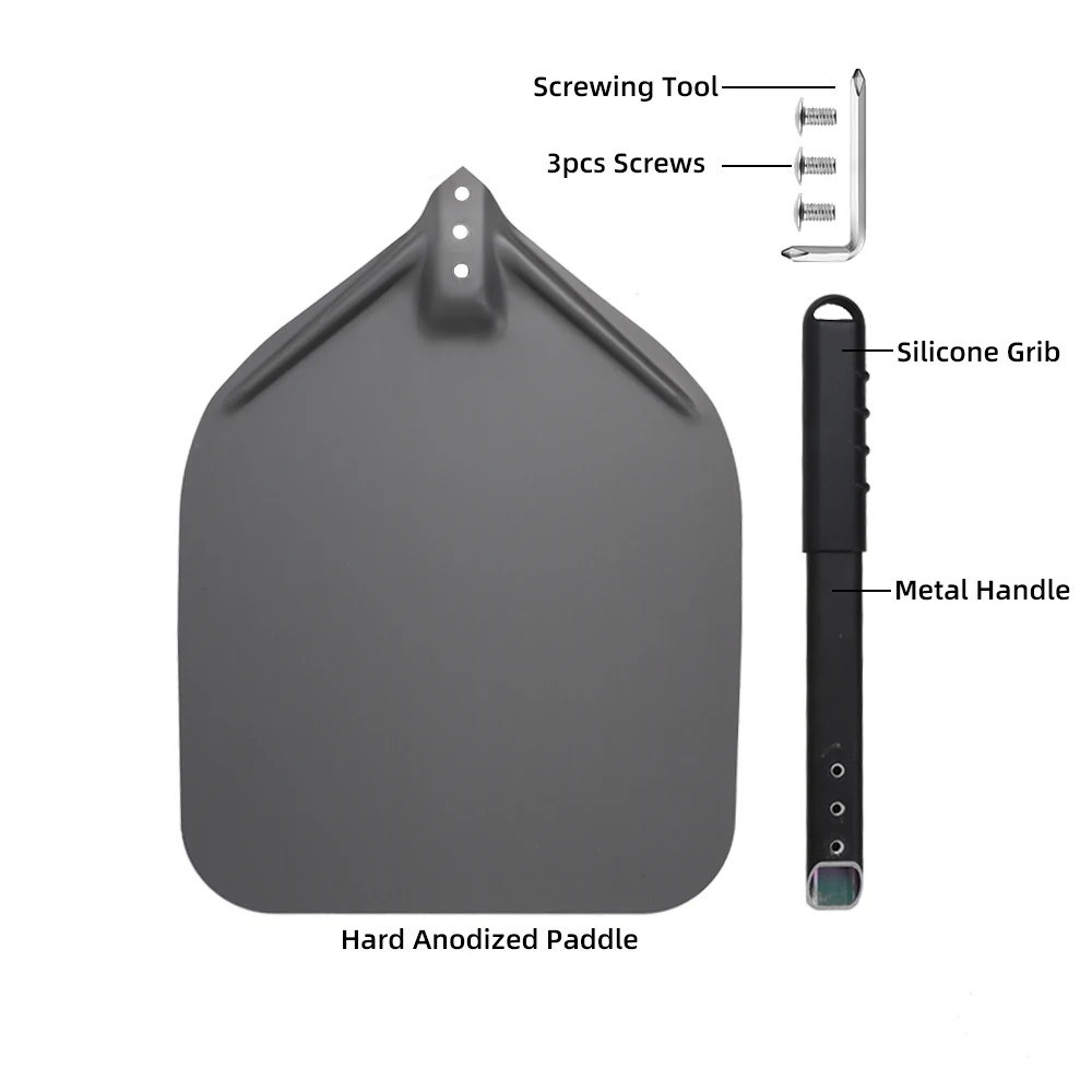 12 13 14 Pizza Peel Long Handle Smooth Paddle Lightweight Pizza Turning Outdoor Oven Accessories Shovel Nonstick pizza peel